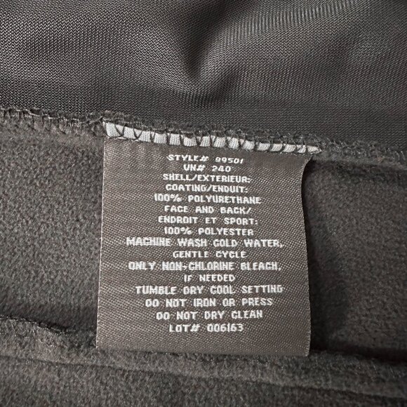 Fleece Lined Jacket Womans Size M Black and Grey Full Zip Hiking Outdoors - Picture 8 of 8